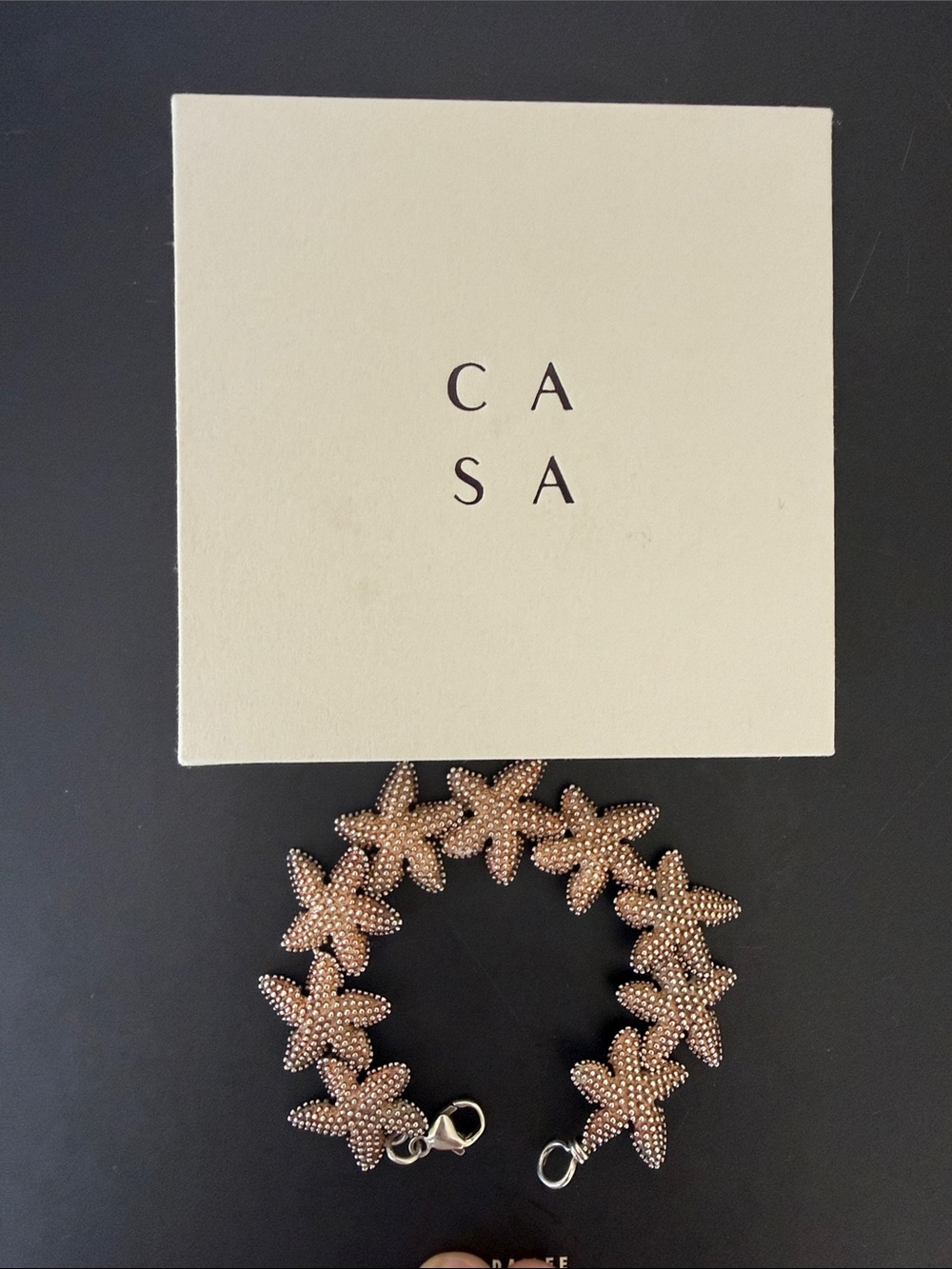 Sterling Silver Starfish Bracelet - Vintage